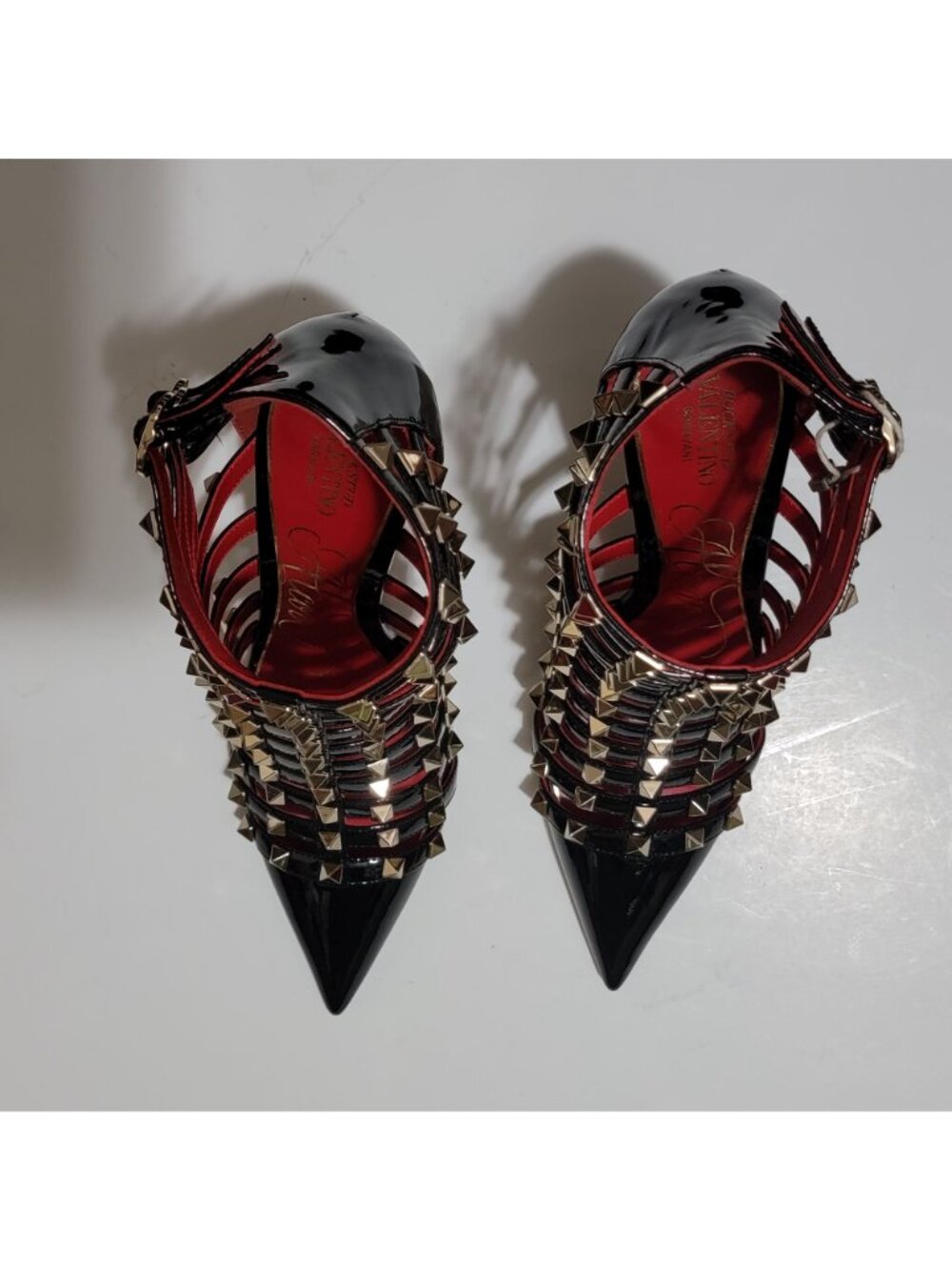 Valentino Garavani Alcove Rockstud Caged Boots Luxury Designer Edgy Womens 8 - Picture 6 of 11